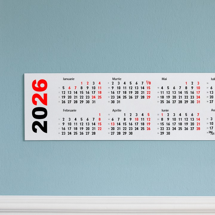 Calendar de perete orizontal 150 x 30 cm CLH15030