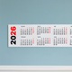 Calendar de perete orizontal 150 x 30 cm CLH15030