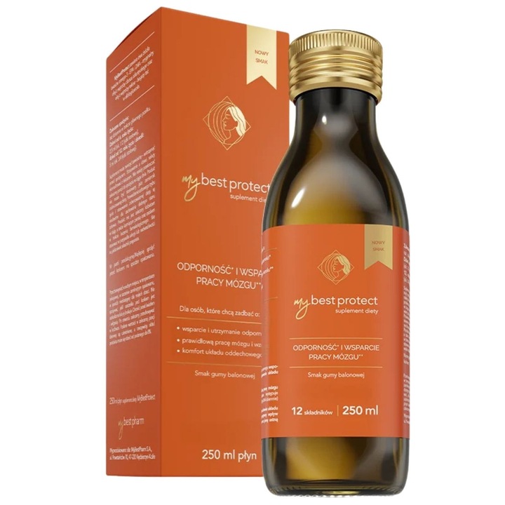 Ulei de pește, MyBestPharm, MyBestProtect, 3500 mg uleiuri, 250 ml