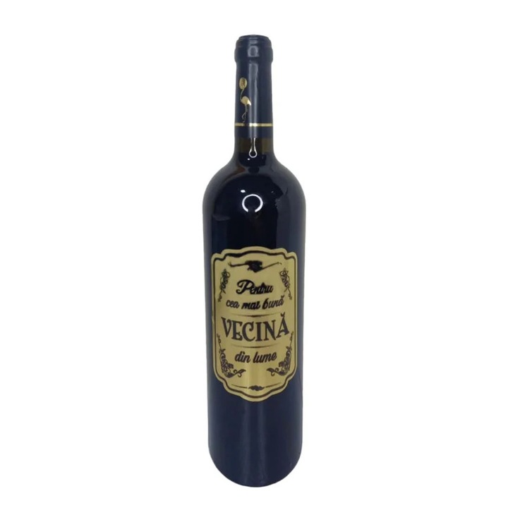 Vin personalizat Poem Design 0, 75L, sticlă, roșu