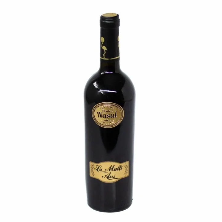 Vin personalizat Poem Design, 0.75L, rosu