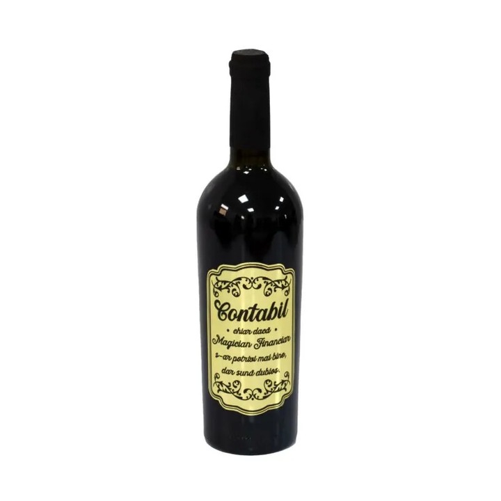 Vin personalizat Poem Design 0, 75L roșu în sticlă