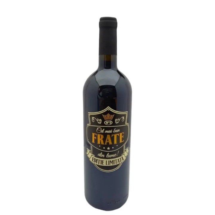 Vin personalizat Poem Design 0.75L rosu