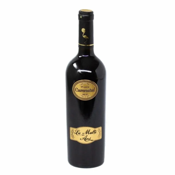 Vin personalizat Poem Design 0, 75L roșu