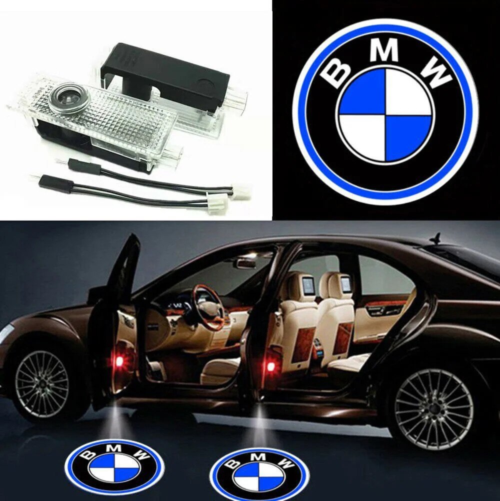 Gmili Lot De 4 Projecteurs Logo Porte Voiture LED – Compatible Volvo S80 S60 V60 V40 XC60 XC90, Lumière Accueil Luxe