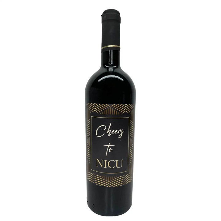 Vin personalizat Poem Design 0, 75L roșu