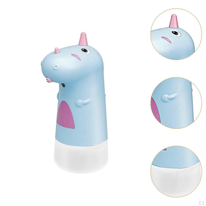 Dozator automat de dezinfectant lichid pentru maini, Houkea, albastru/roz