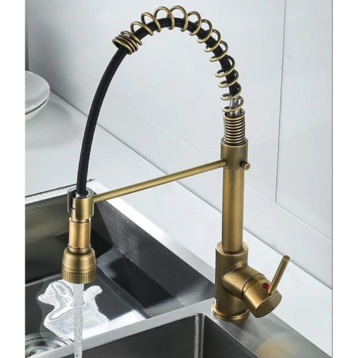 Baterie sanitara pliabila Bonken HT-7100, finisaj bronz, design modern, constructie durabila