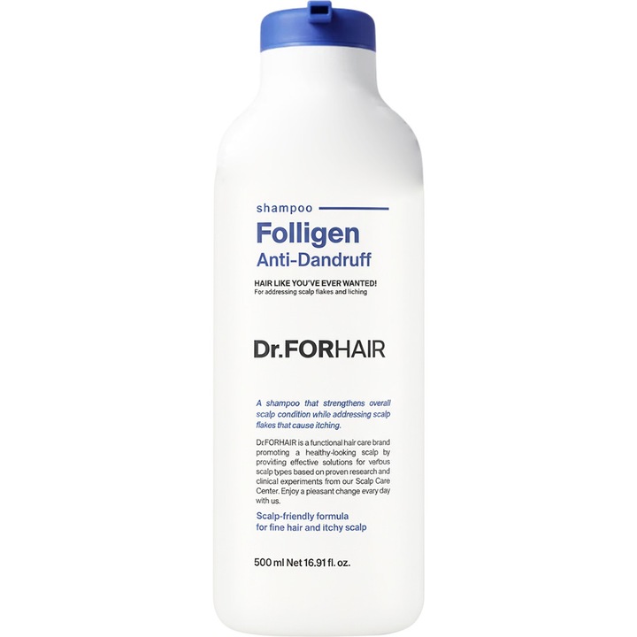 Sampon anti-matreata, Dr. FORHAIR, Folligen, 500 ml, pentru par subtire si scalp sensibil