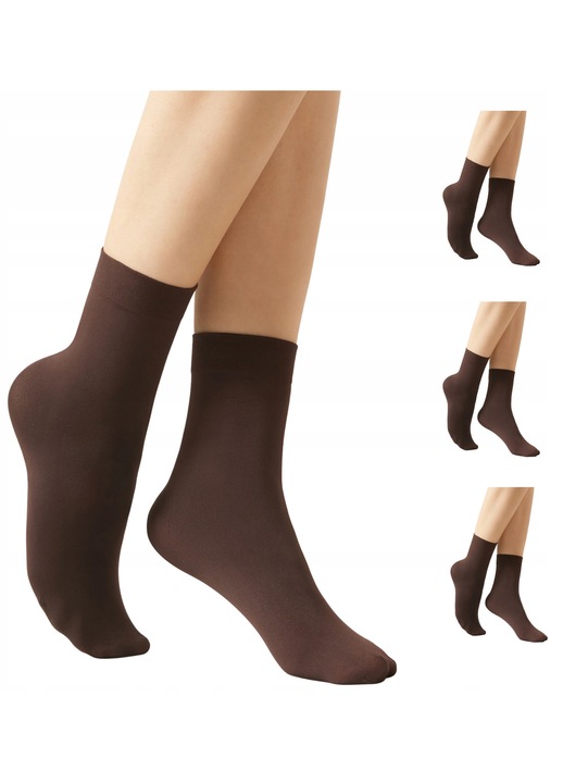 Set 3 Perechi sosete dama, Desu, 40 DEN, maro