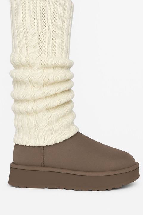 Kötött lábszárvédő, Macrine's, 100% kasmír, fehér, univerzális méret