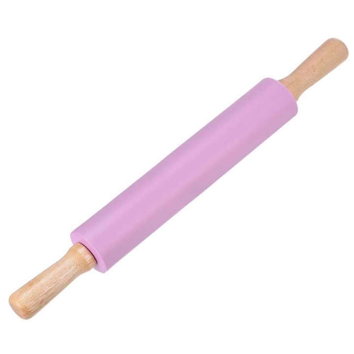 Sucitor Pufo pentru bucatarie sau cofetarie din lemn si silicon, 43 cm, mov