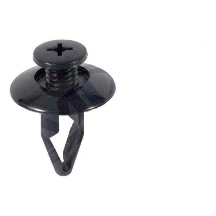 Set 10 bucati clipsuri fixare Romix, pentru Kia, Mazda, Mitsubishi, Nissan, Kia, 8 x 18.8 mm, negru