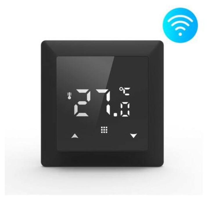 Termostat digital de camera FALCON WiFi Control PRO Black, 3A, programabil, moale x dur, negru