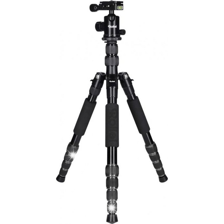 Stativ foto Rollei Fotostativ Traveler, 3D, 149.5cm, aluminiu