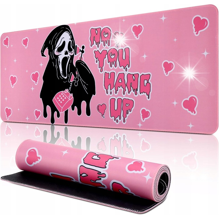 Csúszásgátló XXL egérpad 80x30cm, poliészter, irodai használatra