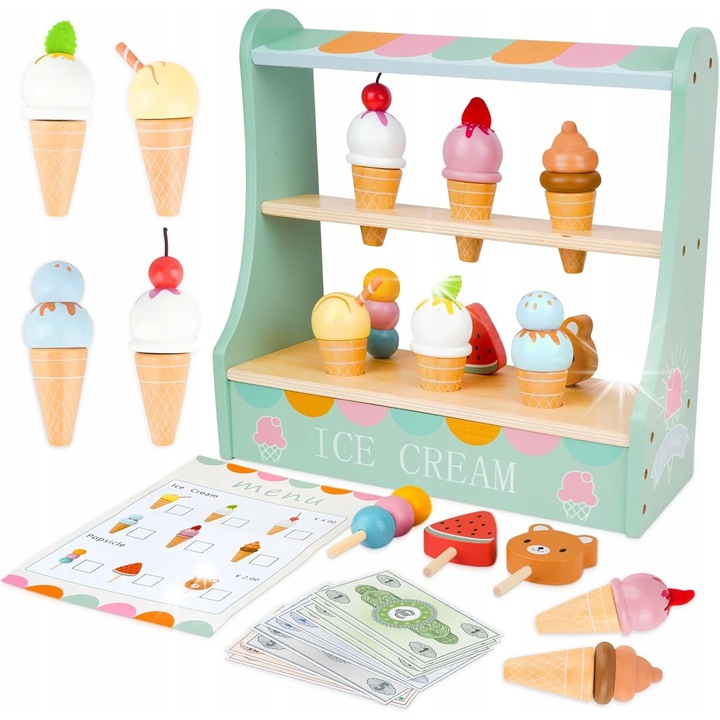 Set joaca magazin inghetata, multicolor