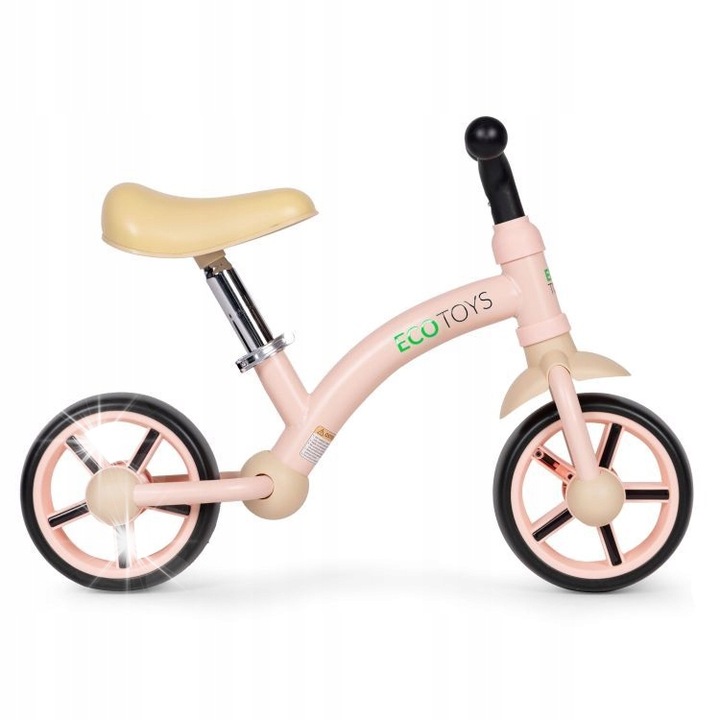 Колело за баланс за деца, розово, с EVA колела, регулируема седалка 33-41 см, комплект