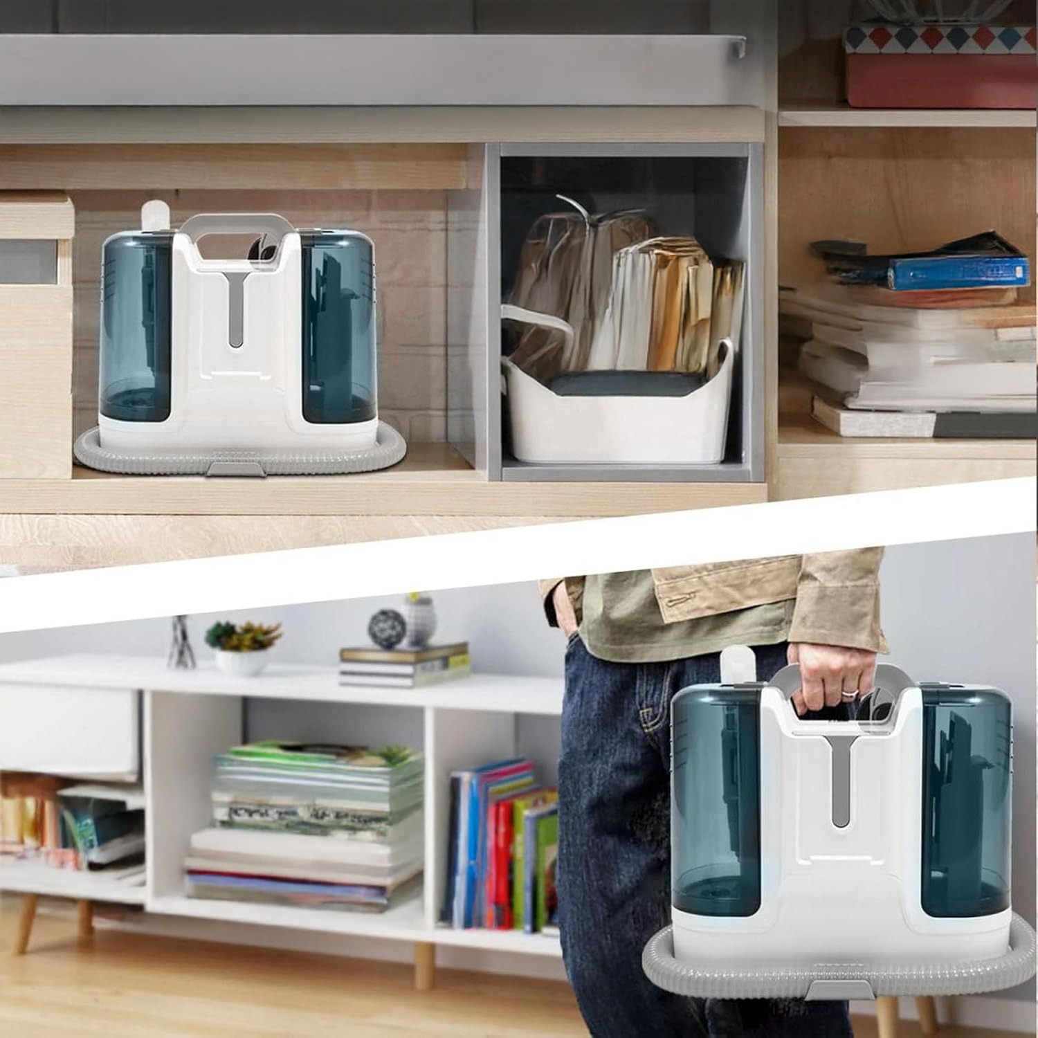 Aspirator cu spalare 450W, 1.8L + 600ML, pentru covoare si tapiterie