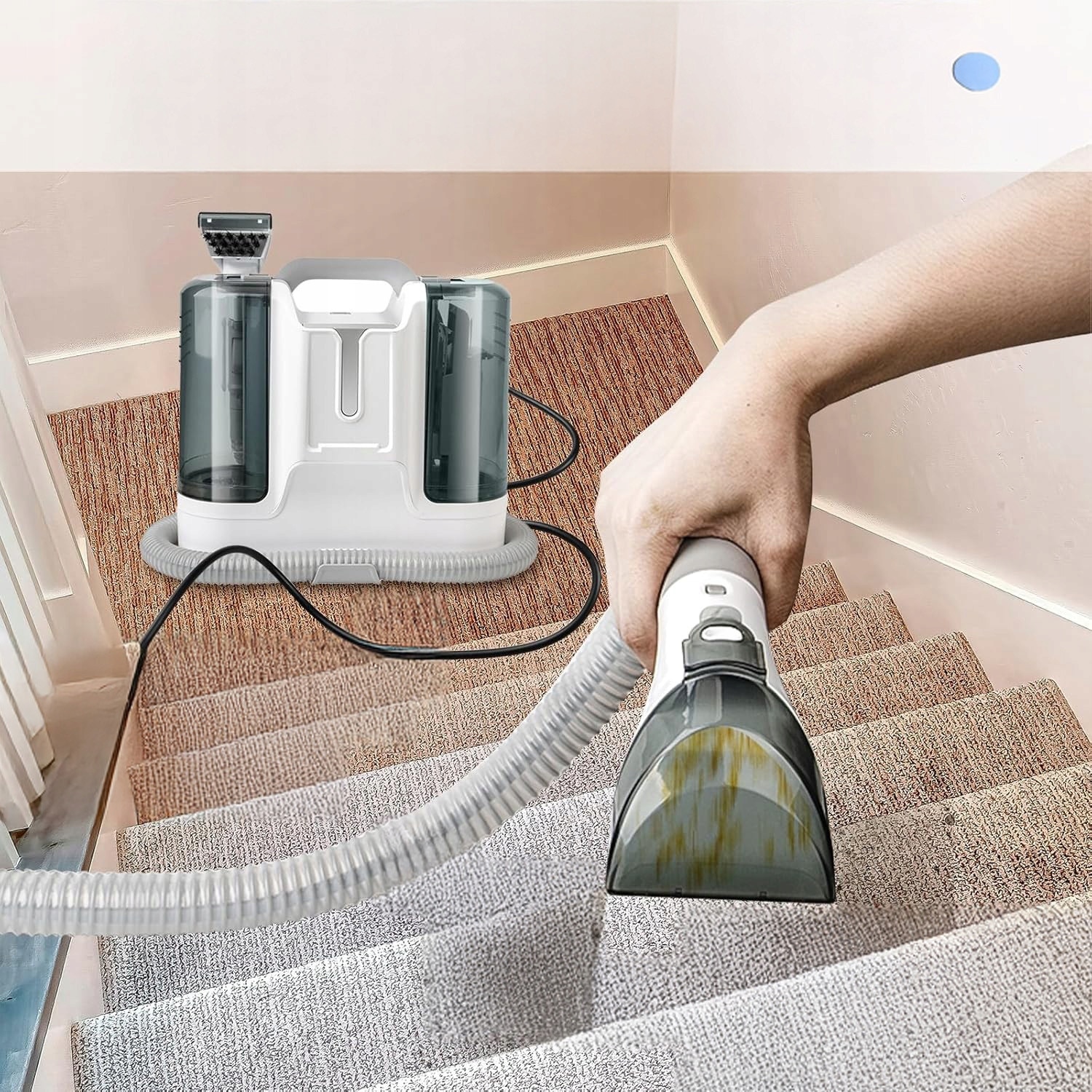 Aspirator cu spalare 450W, 1.8L + 600ML, pentru covoare si tapiterie