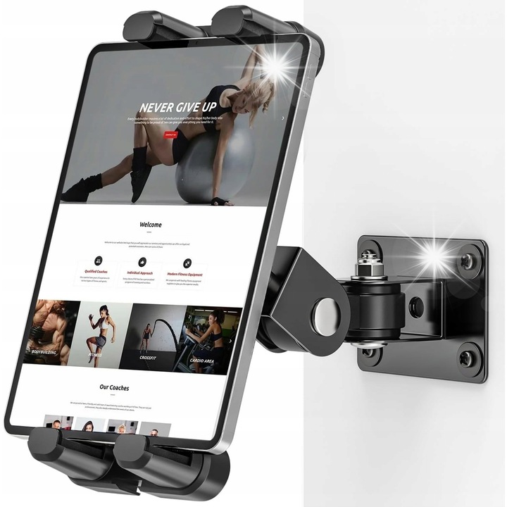 Suport tableta, metal, rotire 360°, ajustare 180°