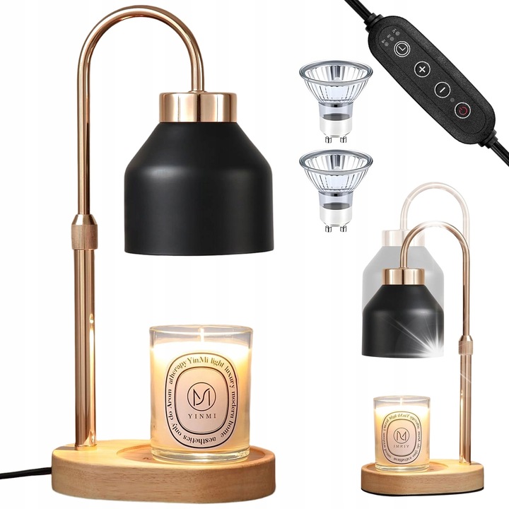 Lampa electrica pentru incalzirea lumanarilor parfumate cu timer, pentru yoga