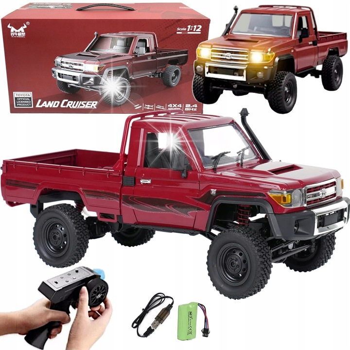 Masinuta ACR Toyota Land Cruiser 4x4 Pickup 1:12, telecomandata