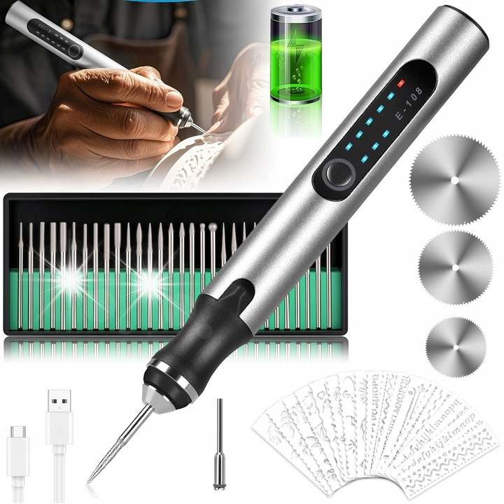 Slefuitor mini precis, 3 viteze, 30 accesorii