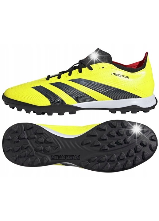 Pantofi sport, adidas, fotbal, galben, material sintetic/textil