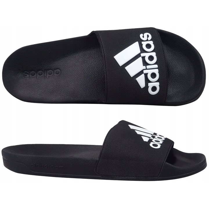 Slapi pentru barbati, Adidas, sintetic, negru, 43 EU