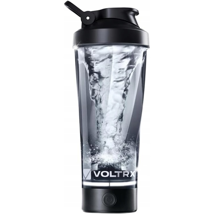 Shaker elektromos fehérje koktélokhoz, 700 ml, fekete, modern design