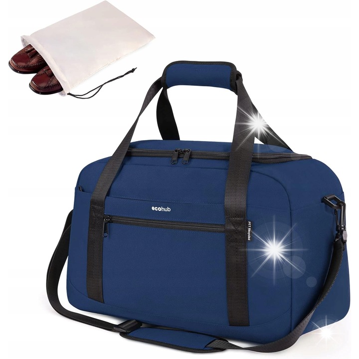 Utazótáska 40x20x25cm, 13,3" laptop rekesz, vízálló, cipőzsákkal