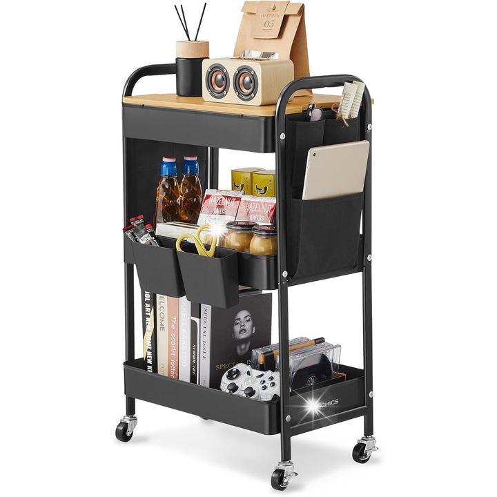 Елегантна мобилна количка с 3 рафта