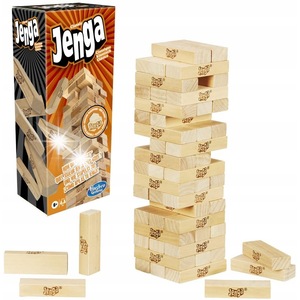 Joc Jenga Blocks distractiv - contine 54 piese de lemn, 5 ani +