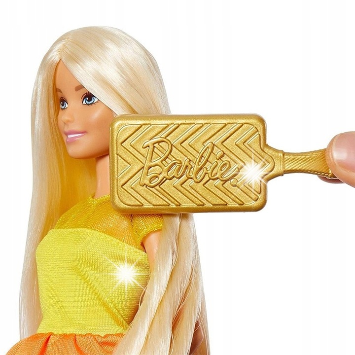 Papusa Barbie, set Stiluri de par, blond, 3+