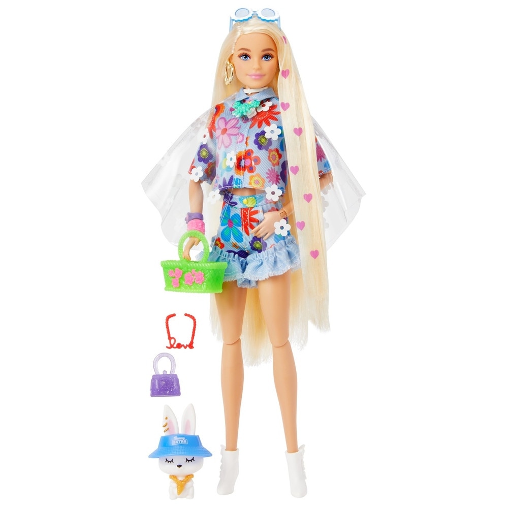 Barbie Extra baba, szőke, kiegészítőkkel, szett, 3 éves kortól - eMAG.hu