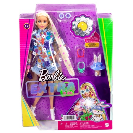 Barbie Extra baba, szőke, kiegészítőkkel, szett, 3 éves kortól - eMAG.hu