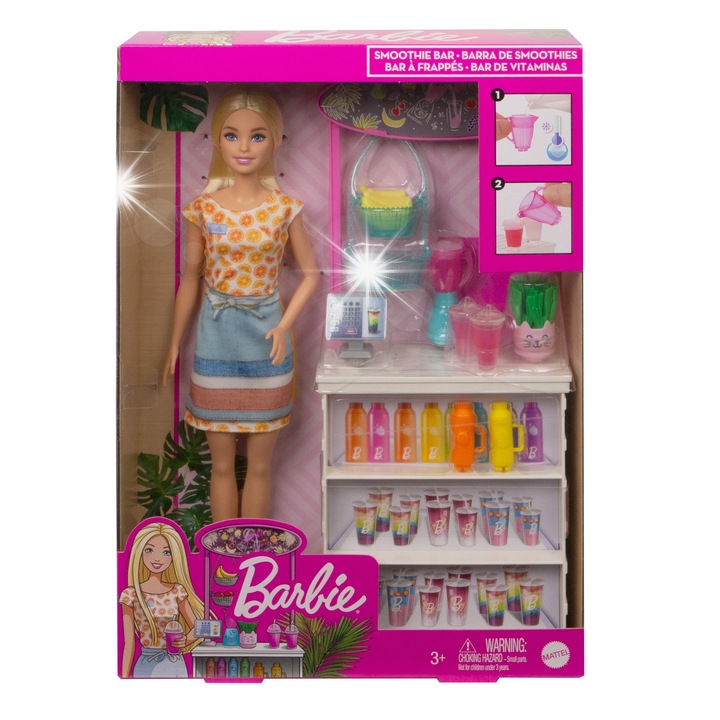Set Barbie, papusa + accesorii, 30 cm, multicolor