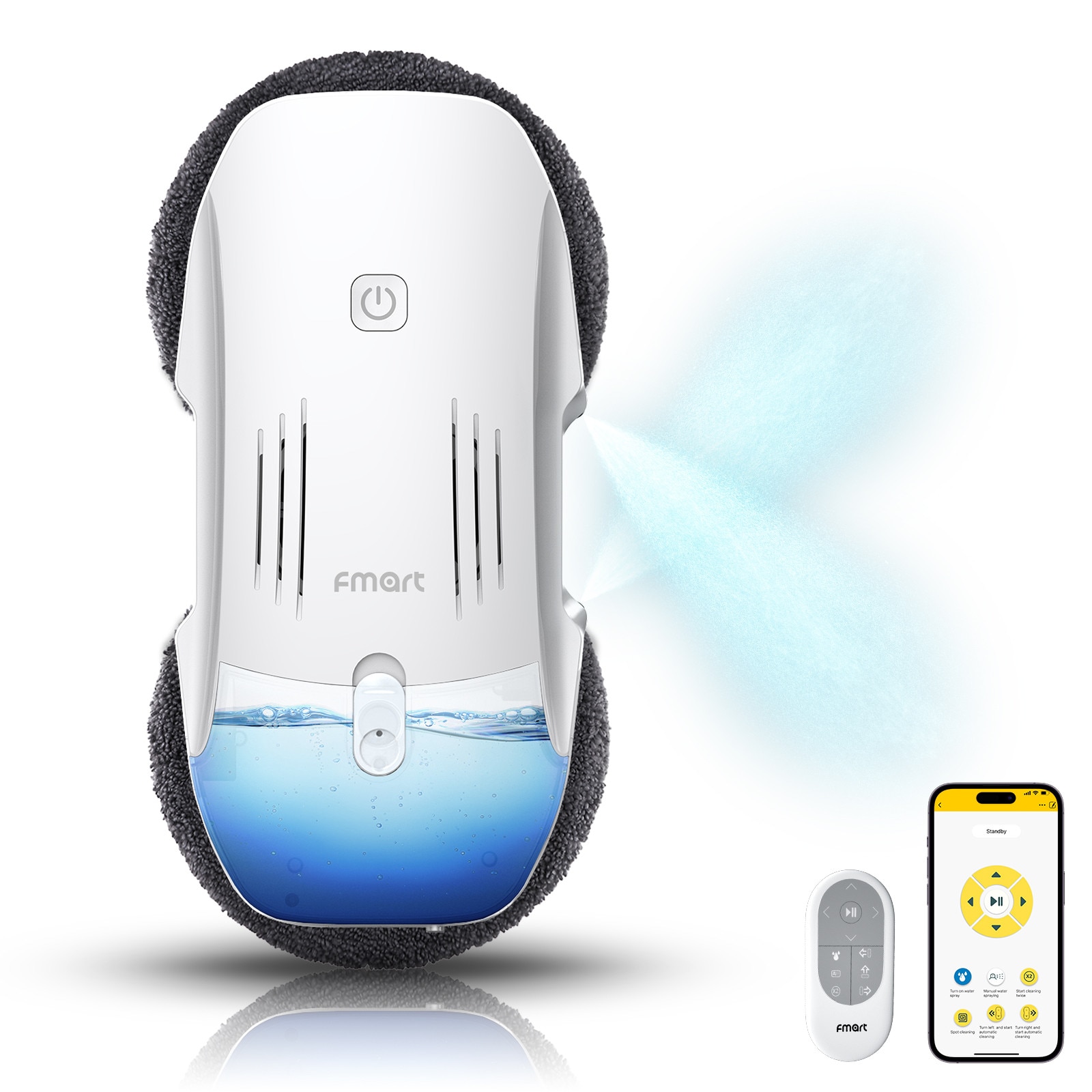Robot inteligent de curatat geamuri Fmart T10 Pro