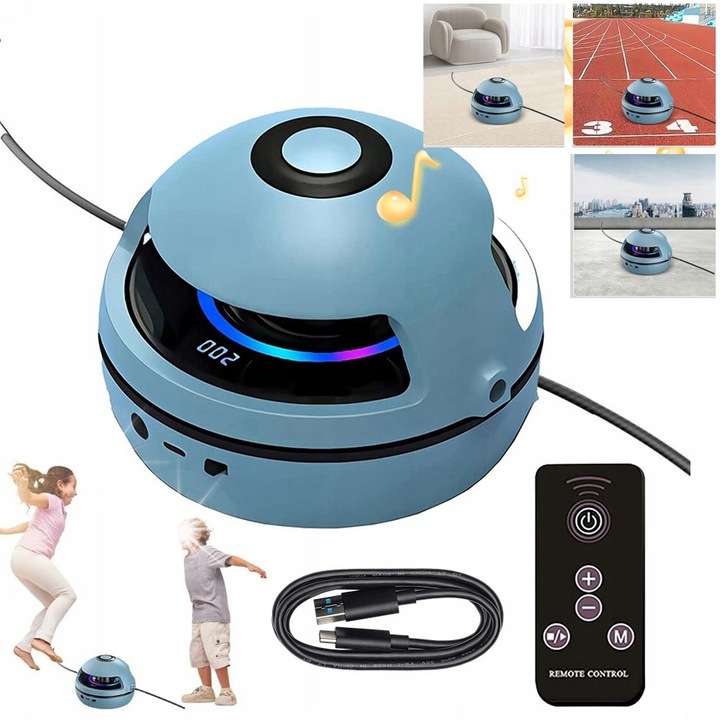 Skaka inteligenta Bedee, cu display LED, 10 viteze, albastra, 136x130x95mm, set complet