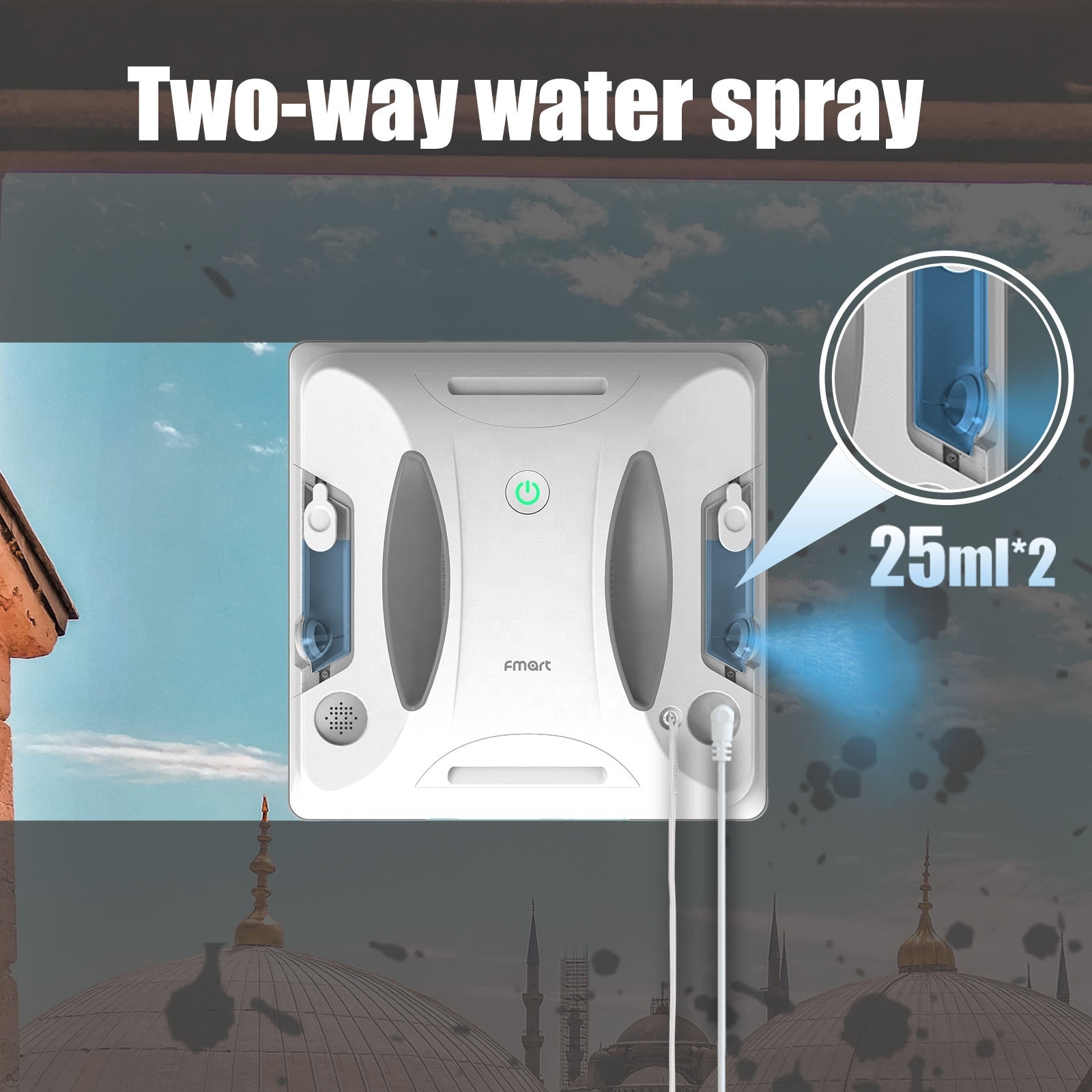 Robot inteligent de curatare a geamurilor Fmart W6