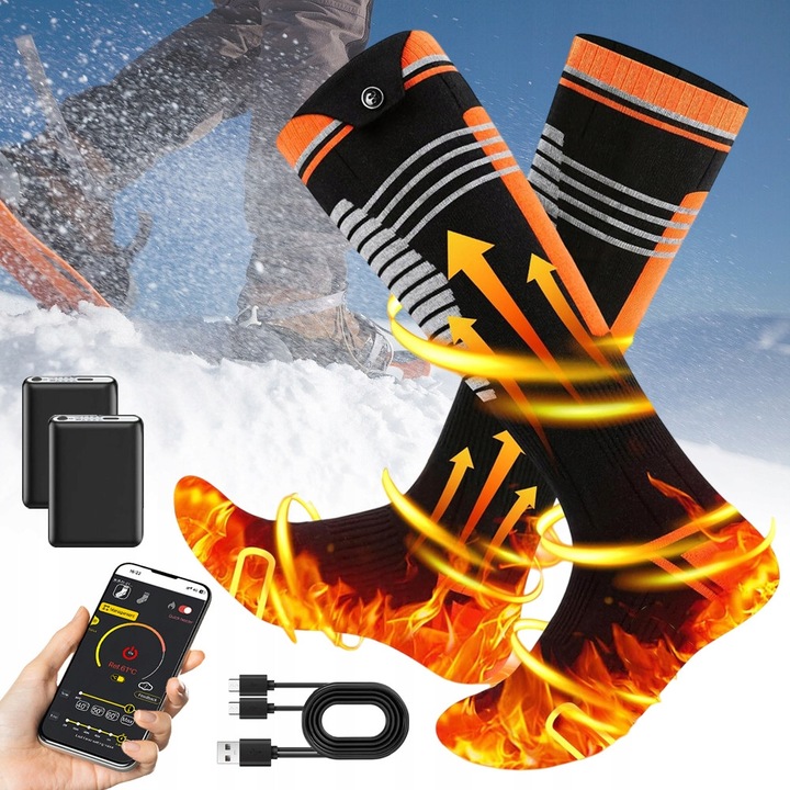 Електрически отопляеми чорапи, унисекс, един размер