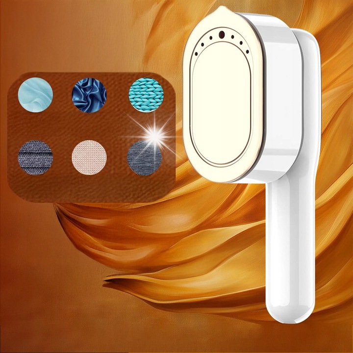 Fier de calcat portabil, mini, 5 setari abur, rotativ, multicolor