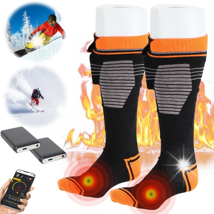 Електрически отопляеми чорапи, унисекс, един размер