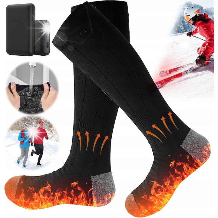 Унисекс отопляеми чорапи с powerbank 5000mAh