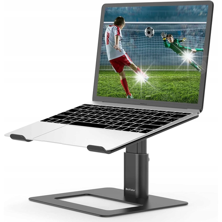 Suport laptop reglabil, pliabil, negru