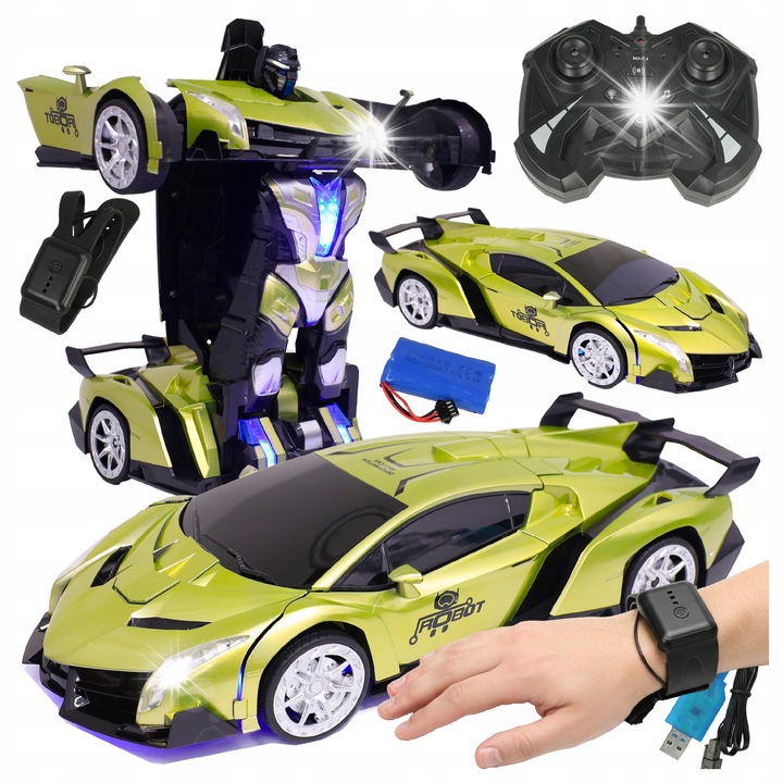 Masinuta R/C Allvo AUTO-ROBOT XXXL, 2x pilot, multicolor