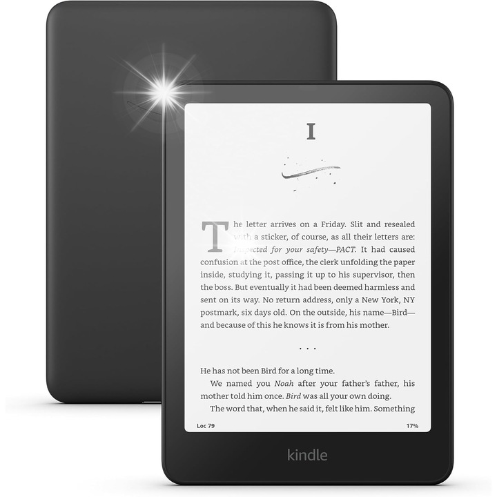 Cititor eBook Amazon Kindle Paperwhite VI 16GB, 7", rezistent la apa, culoare neagra, versiune 2024