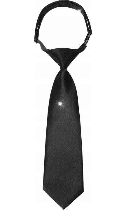 Cravata unisex neagra, 27x36cm, din poliester, prelegata, pentru copii 2-10 ani, set elegant.