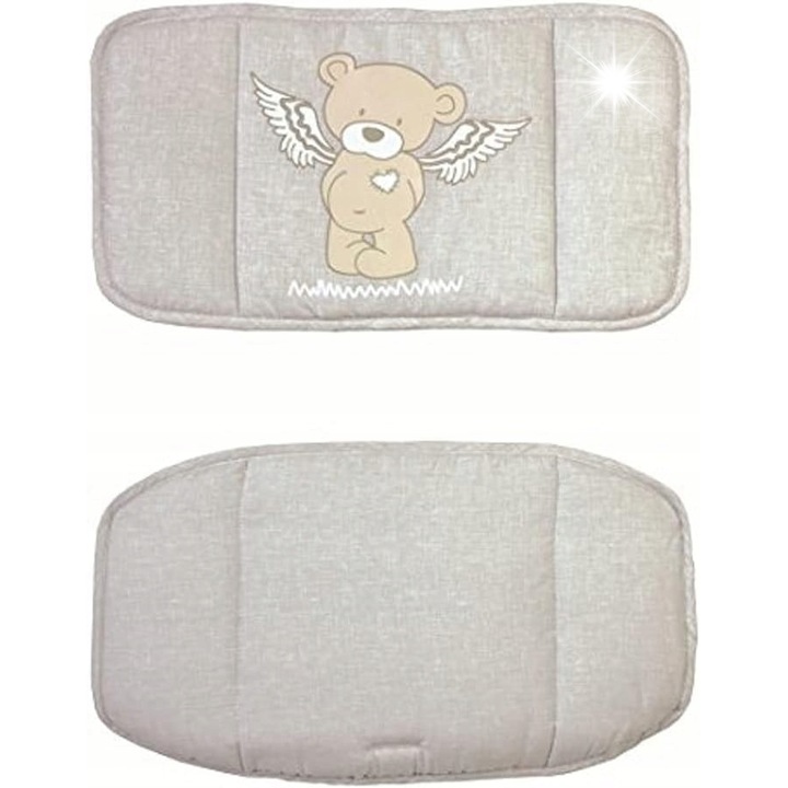 Set 2 perne pentru scaunel copii, Roba, confortabile, prietenoase cu pielea, crem